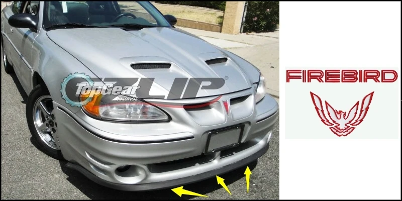 Дефлектор губ для бампера Pontiac Sunfire 1995 ~ 2005 передняя юбка спойлера ДЛЯ