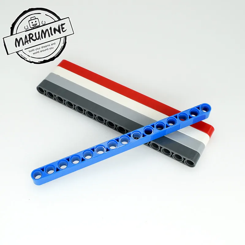 MARUMINE 50 шт./лот Technic Liftarm прямые блоки техника для закручивания строительных кирпичей набор образовательных игрушек для детей
