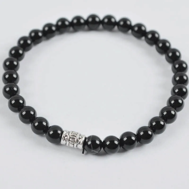 6 мм Сердолик/Howlite/Песчаник/Малахит/тигровый глаз/Пикассо/Mookaite/картина камень шарик браслет из тибетского серебра стрейч-бижутерия