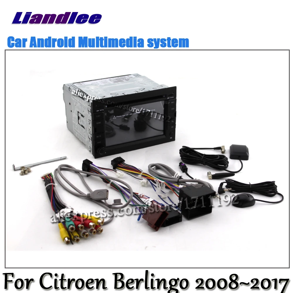 Liandlee Android 8,0 UP для Citroen Berlingo 2008~ автомобильный Радио dvd-плеер gps Navi навигационные карты камера OBD медиа HD экран