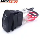 5-контактный ВКЛ.ВЫКЛ. Светодиодный светильник 20A 12 В, синий лазерный свет, кнут клавишный переключатель подходит для большинства SUV,ATV,UTV, мотоцикла, грузовика, Polaris,Kawasaki