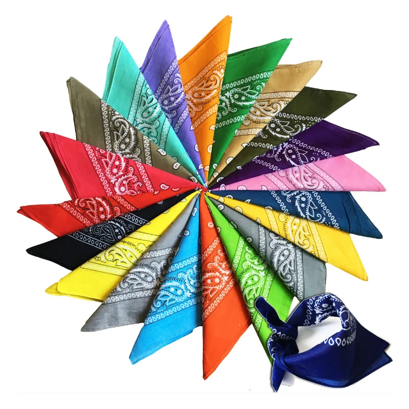 Бандана с принтом пейсли для мужчин и женщин волшебный хлопковый головной платок