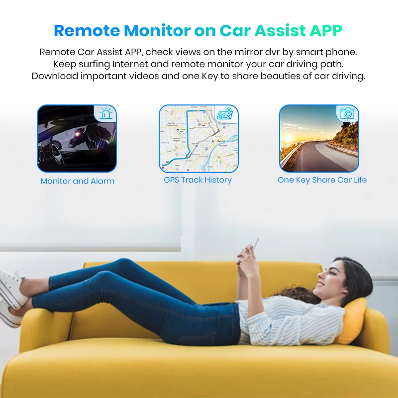 Junsun Восьмиядерный 4G 4 канальный ADAS Android автомобильный видеорегистратор Dashcam 1" зеркало заднего вида gps WiFi FHD 1080P видеорегистратор заднего объектива