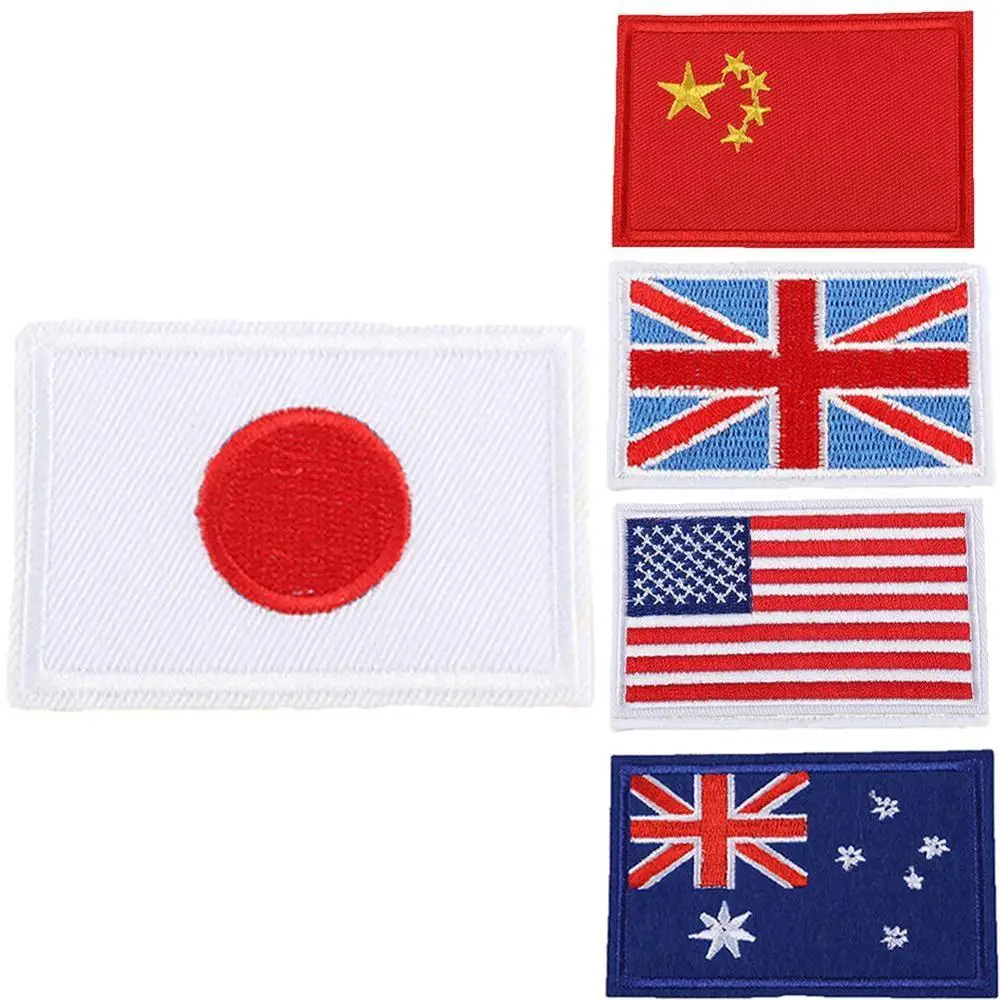 1 шт. 3D аппликация для рукоделия вышивка утюгом патч с вышивкой флаг