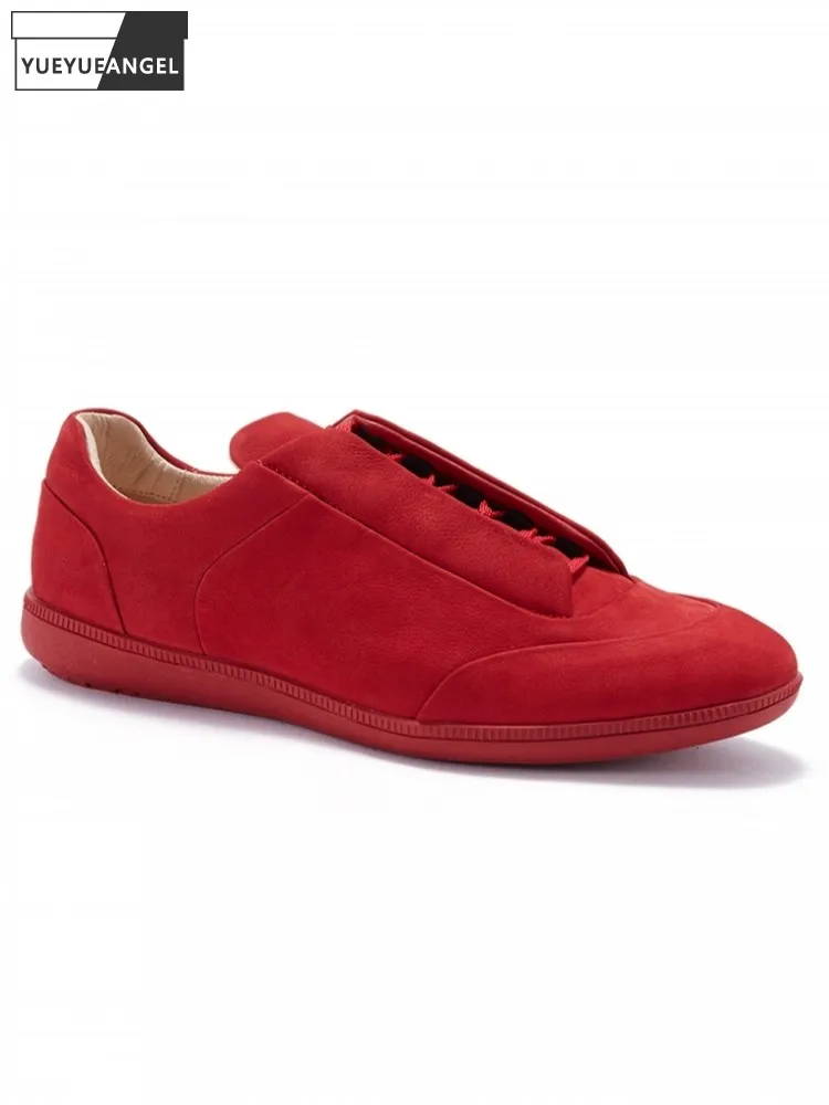 

Genuine Leather Shoes Mens Casual Sneakers Solid Color Lace Up Fashion Designer Shoes 45 Spring Autumn Men Flat Shoes