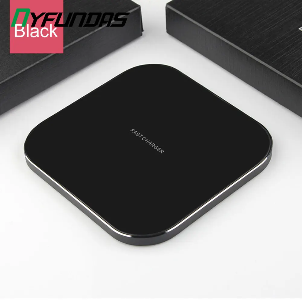 10 Вт Беспроводное зарядное устройство быстро QI Pad для huawei Xiaomi Mi9 samsung S9 Plus S8 Note 9 iPhone