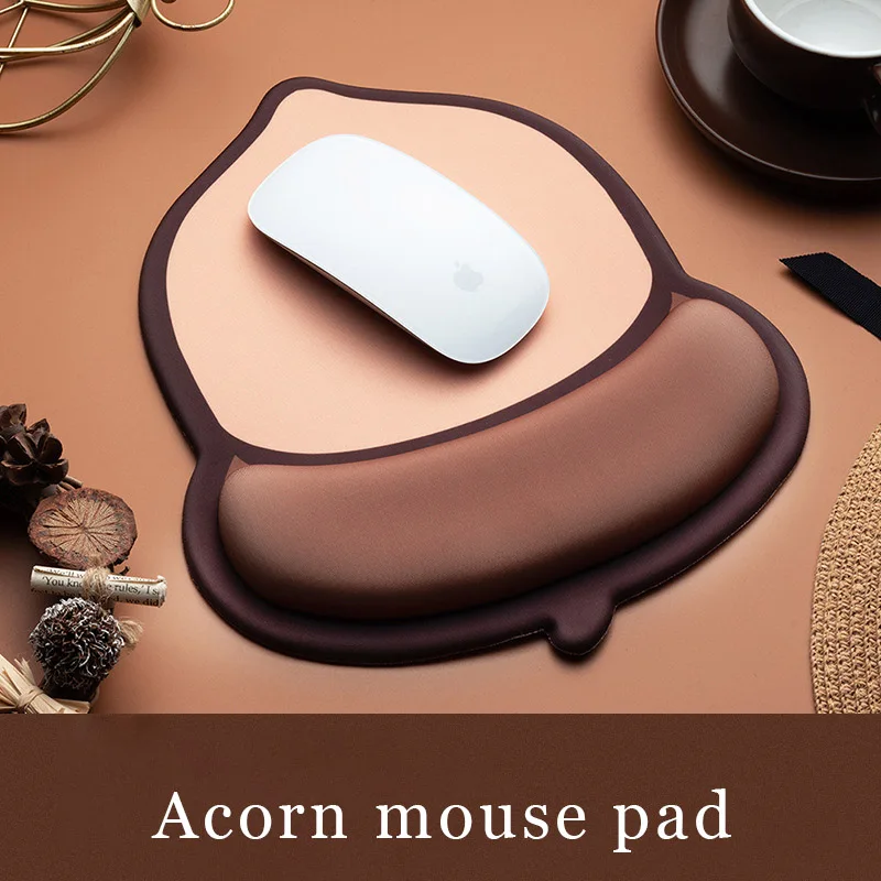 

Cartoon Cute Nut Mouse Pad Bracer Nonslip Silicone Memory Foam Comfortable Soft Pad Game Computer Keyboard Table Mat