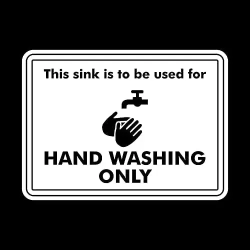 

12"x18" Metal Sign Aluminum Warning Sign Notice Plaque Hand Washing Only Sign for Yard House Public Safety Sign Outdoor Sign