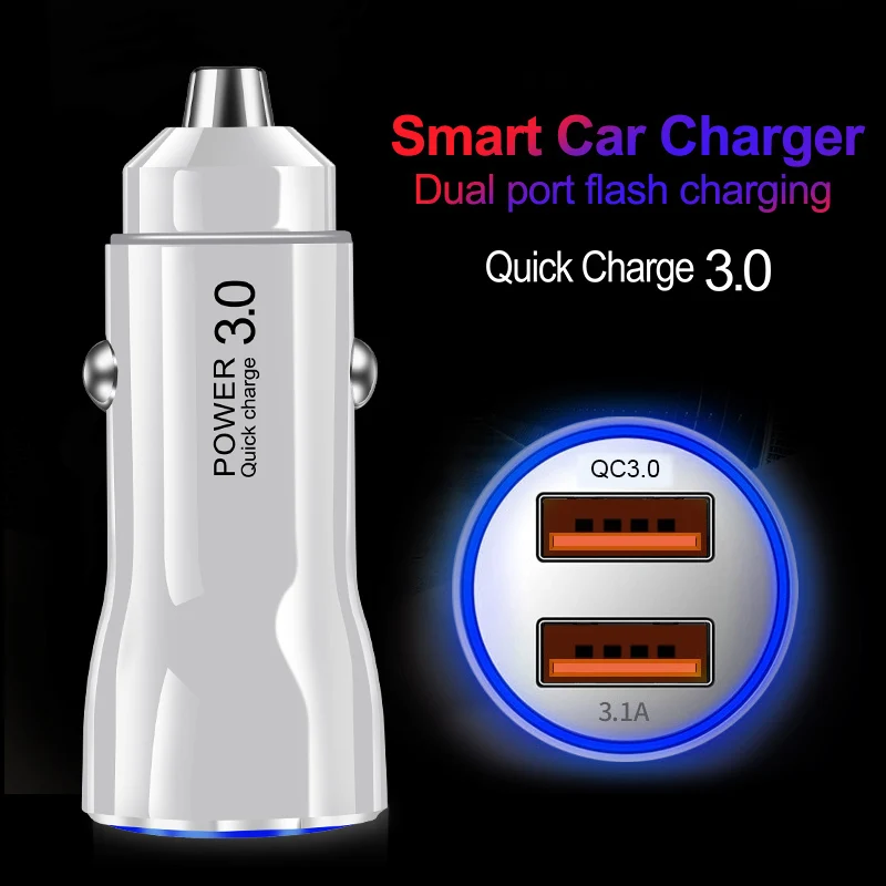 Suhach USB Автомобильное зарядное устройство Quick Charge 3,0 Автомобильное зарядное устройство для телефона Xiaomi mi Samsung iPhone QC3.0 QC Быстрая Мобильная Автомобильная зарядка