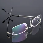 Очки Мужские Складные без оправы, квадратные, из нержавеющей стали светильник с защитой от сисветильник