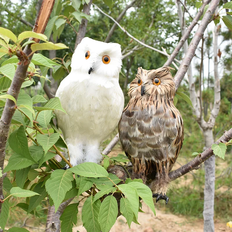 Имитация настоящего пера Сова статическая модель животного образец украшения