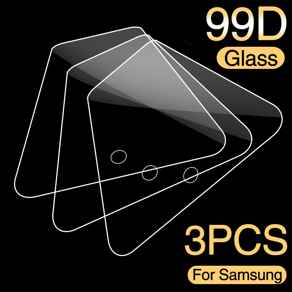

3Pcs Protective Glass for Samsung Galaxy A51 A50 A40 A30 A20 A10 Screen Protector Tempered Glass On Samsung A71 A60 A70 A80 Film