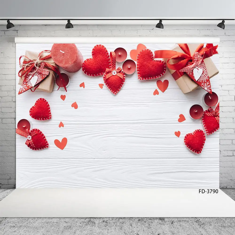 

Фон для фотографирования новорожденных с изображением красного сердца деревянного пола