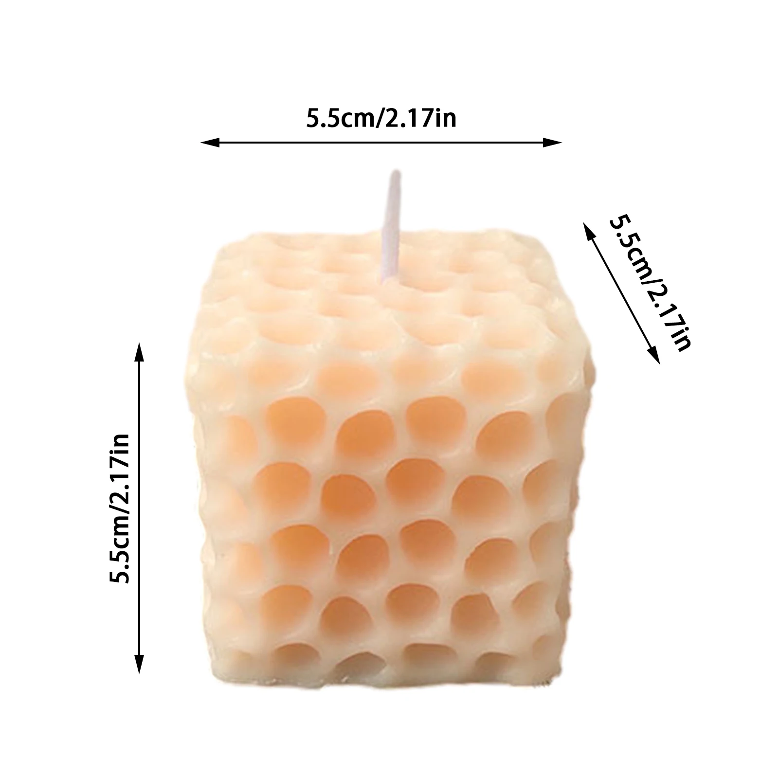 

Nordic Ins Scented Candle 3D Honeycomb Shape Cube Candle Creative Geometric Fragrance Candle Desktop Home Decoration