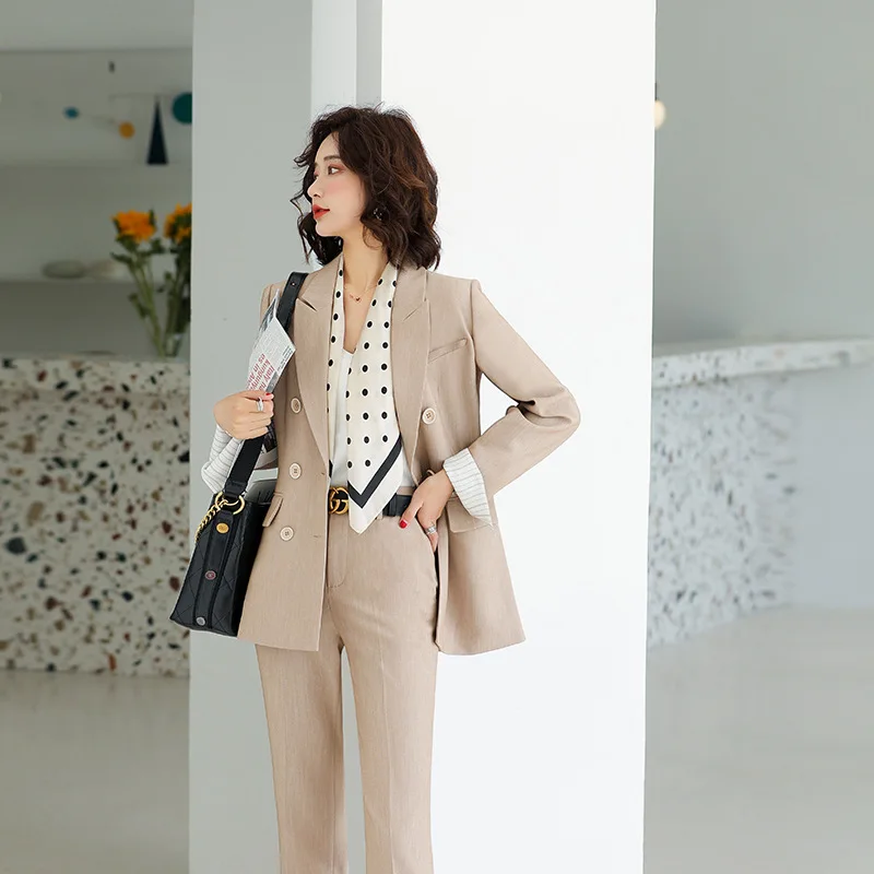 Женский профессиональный костюм повседневный пиджак в британском стиле для