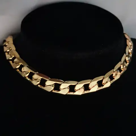 Женское кубинское ожерелье-чокер, Массивное колье золотого цвета из нержавеющей стали в стиле хип-хоп