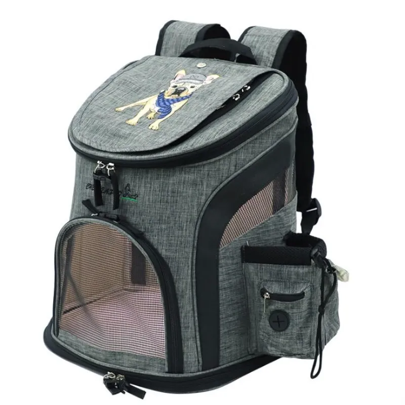 Dog Carrier Backpack Bag Breathable Dogs for small dogs Cat Bag Portable Pet Shoulder Dog Stuff Hiking Travel Walking Riding - Цвет: as picture