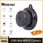 Wsdcam Мини Wifi ip-камера HD 1080P беспроводная домашняя камера V380 ночное видение Обнаружение движения детский монитор камера