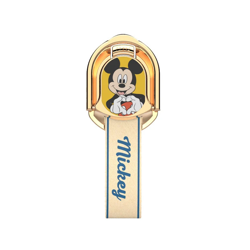 disney original mobile phone case lazy bracket sticky ring buckle lanyard anti lost multifunctional metal ring desktop stand free global shipping