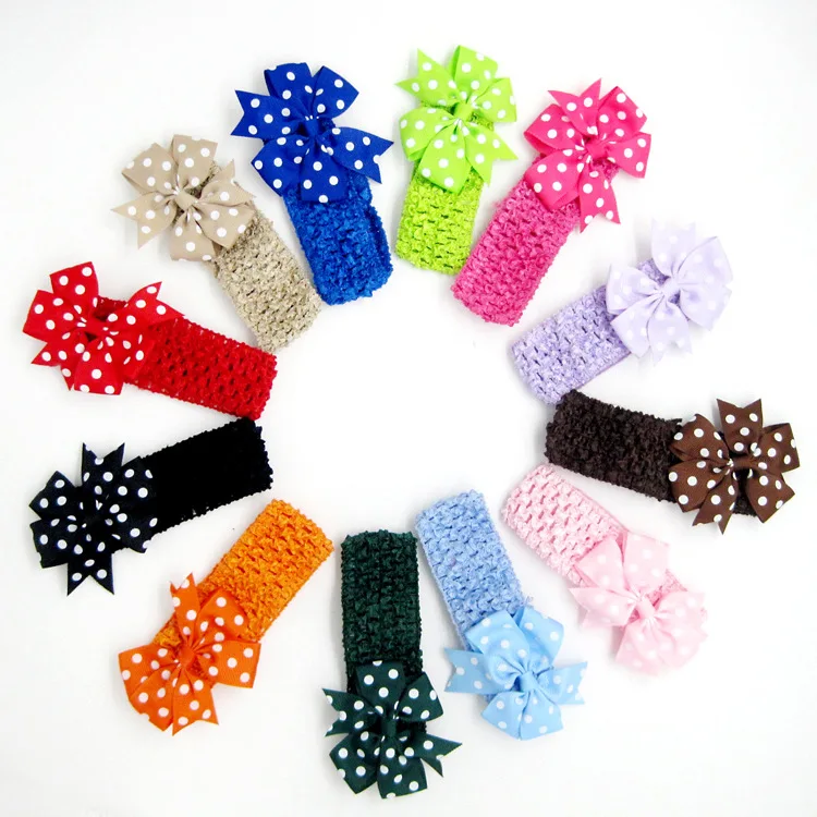 

Cute Baby Girl Headbands Knitted Newborn Baby Bows Hearband Turban Infant Head Bands Hairbands For Kids Girl ACC209