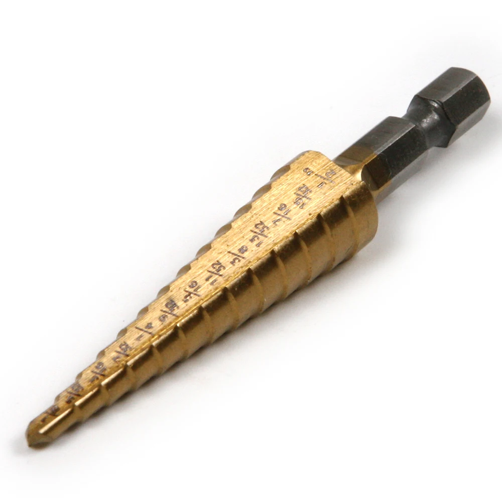 1/4 дюймовые ступенчатые сверла из быстрорежущей стали с шестигранным