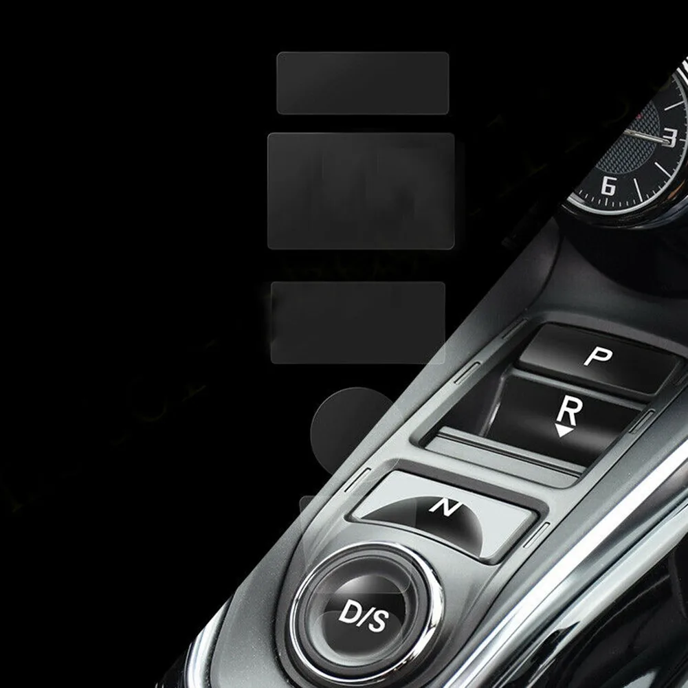 

4pcs Glossy Black Inner Gear Shift Switch Button Guard Cover For Acura RDX 2019-2021 Central Gear Shift Button Panel Thin Film