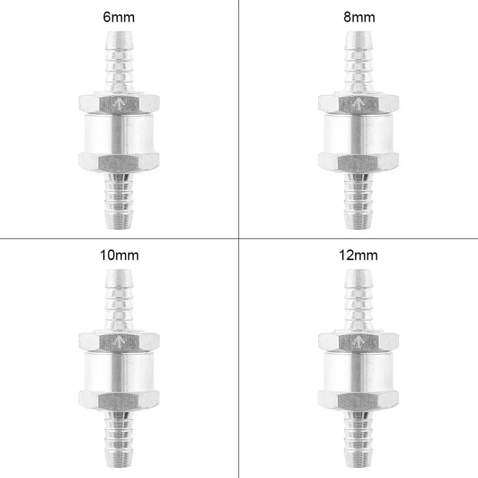 8mm Aluminum Alloy Non Return One Way Air Fuel Oil Check Valve for / Water Marine Car Ship Airplane | Автомобили и мотоциклы