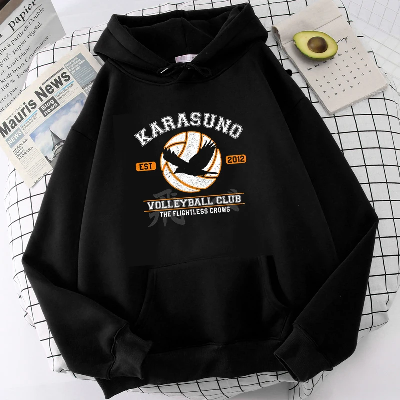 Толстовка мужская с японским Аниме Haikyuu смешная уличная одежда в стиле Харадзюку