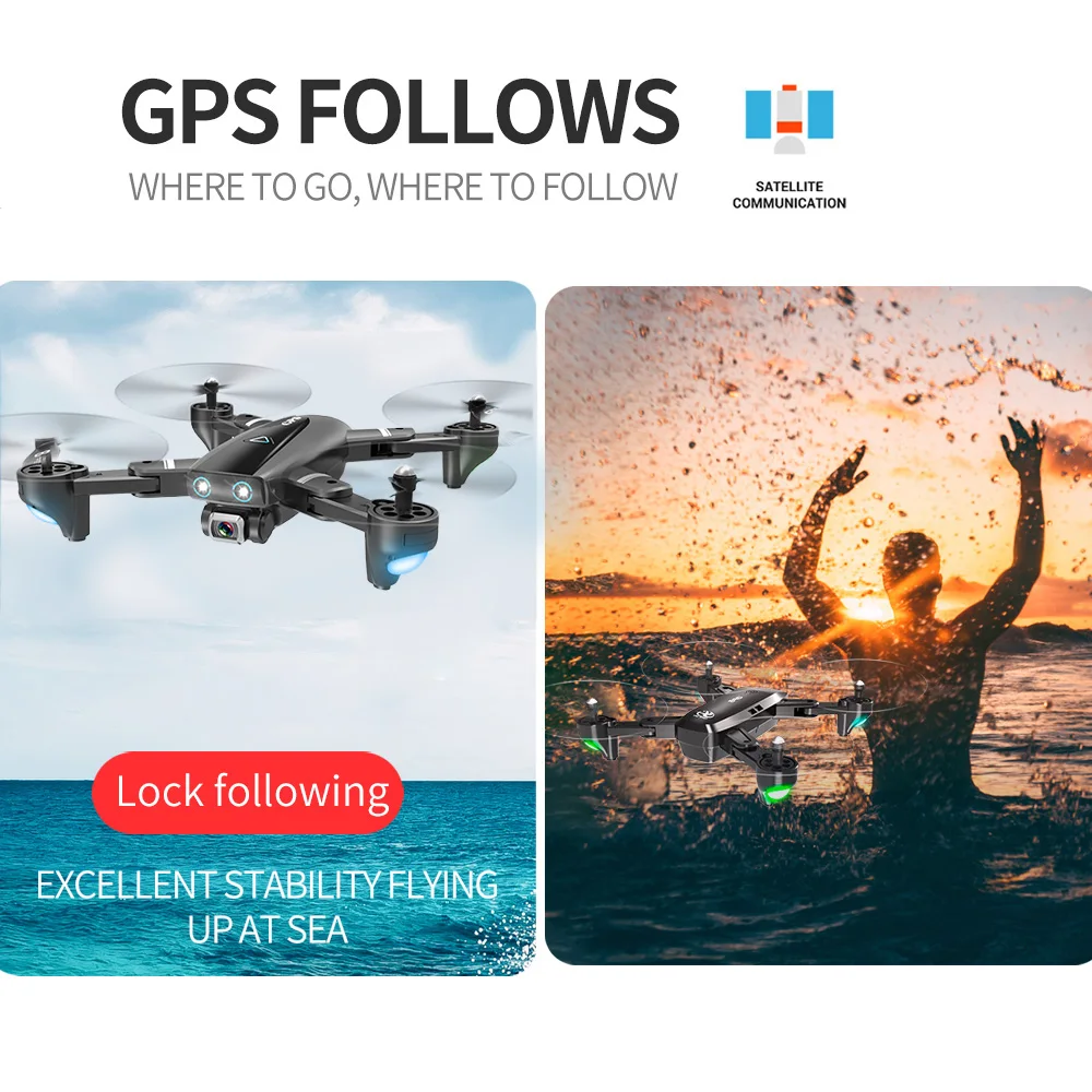 CSJ S167 gps 5G wifi FPV Радиоуправляемый Дрон с камерой 4K Дрон с gps точка полета жеста фотографии видео авто возврат дома RC Квадрокоптер