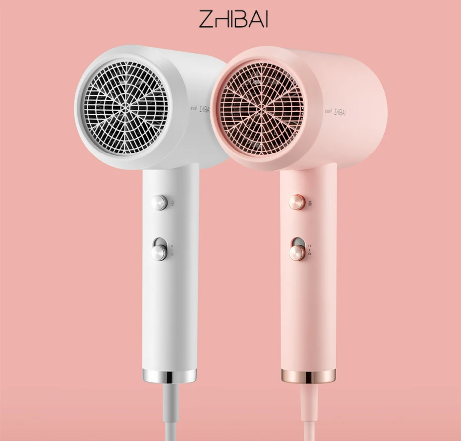 XIAOMI MIJIA zhiбаи HL3 Анион Фен для волос с отрицательными ионами 1800 Вт Быстросохнущий Портативный Фен-диффузор профессиональный уход за волосами