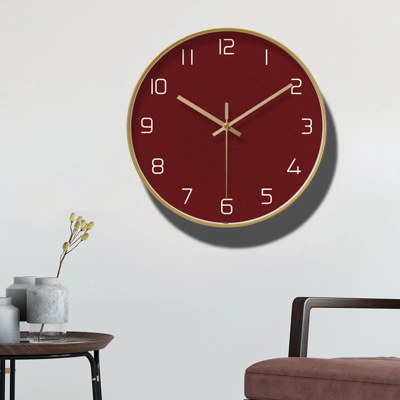 Большие настенные часы кухонные металлические современные скандинавские для