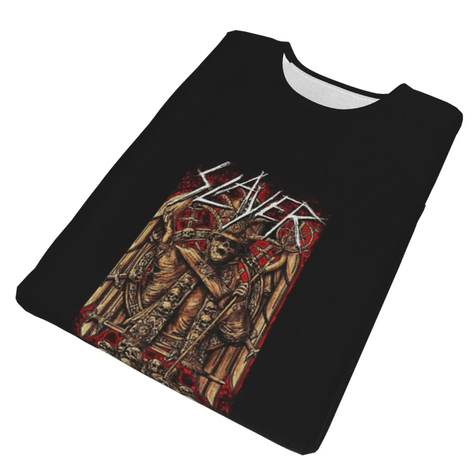 

2021 New Short-sleeved T-shirt Torrent metal Jeff Hanneman Pattern Design, Jersey Material jfqft06