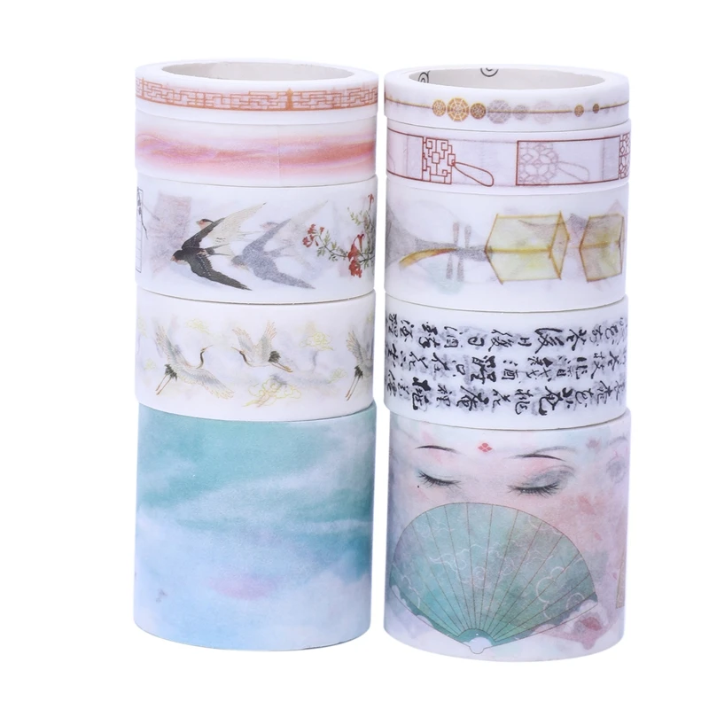 10 шт./лот Милая Маскировочная васи лента набор канцелярских принадлежностей Kawaii