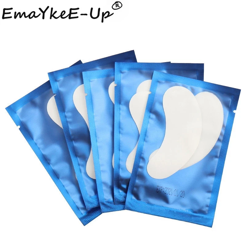 Патчи под глаза для наращивания ресниц 200 пар блестящие патчи подушечки