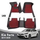 Автомобильные коврики, коврики для Kia Forte 2020 2019, роскошные двухслойные проволочные петли, аксессуары для интерьера, автостайлинг, Защитные Чехлы