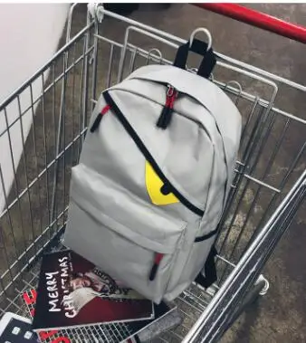 Серый Mochila, новинка, мужской и женский рюкзак с монстром, рюкзак, Студенческая сумка, рюкзак для отдыха, дорожная сумка - Цвет: Серый