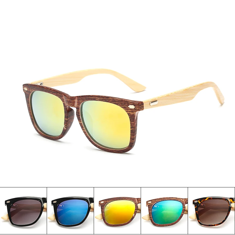

Classic Handmade Bamboo Sunglasses Retro Vintage Wooden women men nail Original Wooden retro De Sol uv400 unisex sun glasses