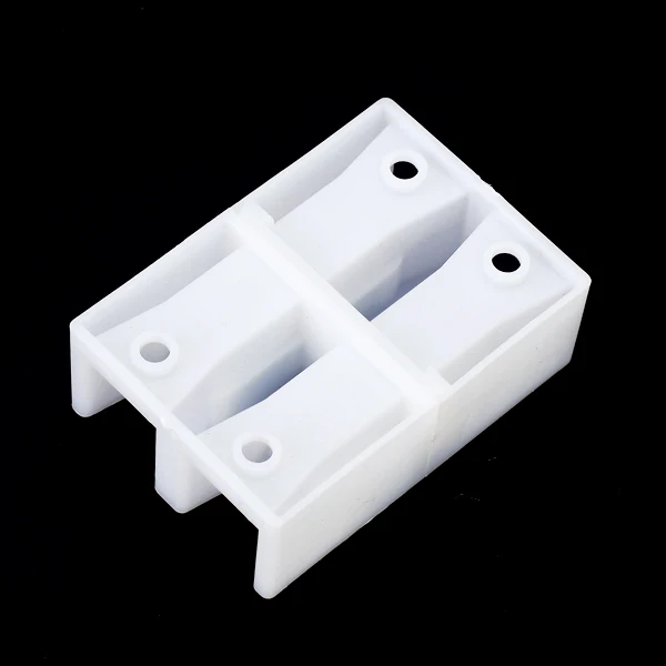 

Solid ABS 1-4/5 inch Wide Sliding Shower Door Bottom Guide White