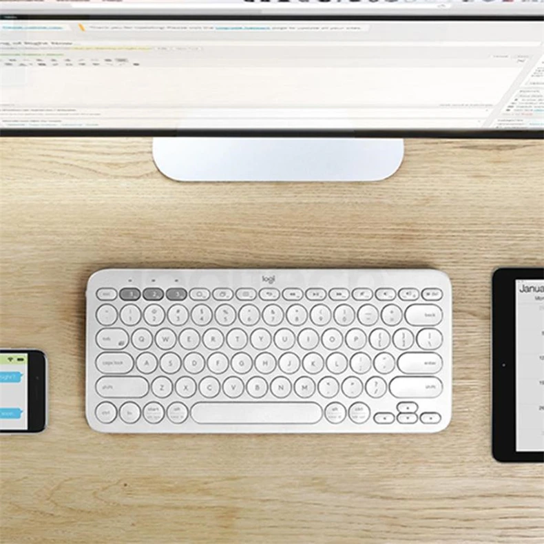 Беспроводная клавиатура logitech K380, Bluetooth, портативная, ультра тонкая, мини, бесшумная, многофункциональная, клавиатура для ПК, ноутбука, планшета, Android, IOS