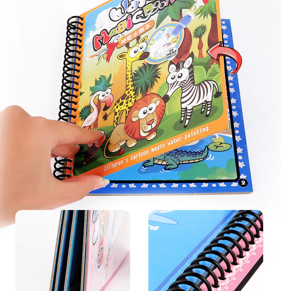 Волшебная книжка для рисования водой раскраска волшебная ручка доска детей