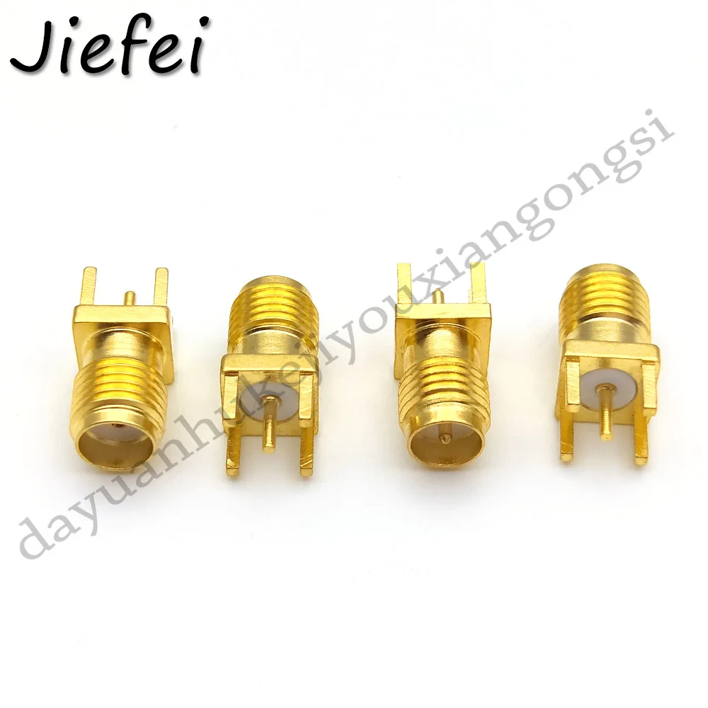 

50-1000pcs ( RP ) SMA Female Jack Solder Nut Edge PCB Clip Straight Mount Gold Plated RF Connector Receptacle Solder Wholesale