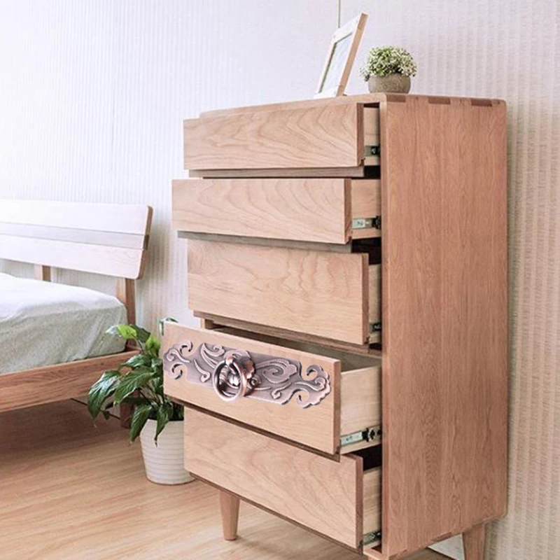 1 шт. дверная ручка из цинкового сплава в китайском стиле мебельные ручки