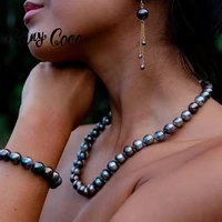 cring coco natural freshwater pearl necklaces trend beads necklace free shipping womens neck chain baroque pearls bead choker