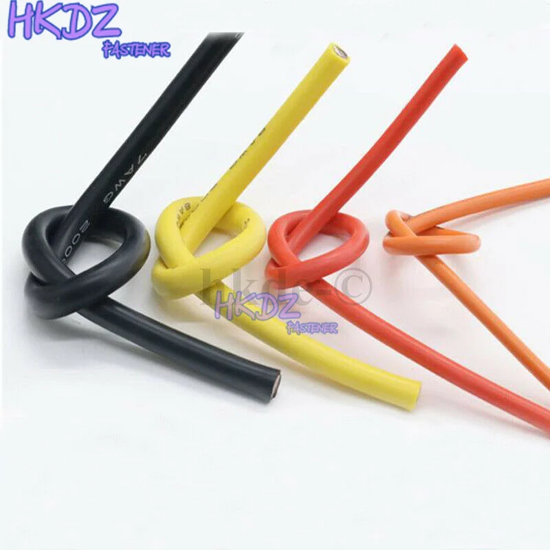 1/3/5 метров черный UL американский стандарт гибкий силиконовый провод кабель