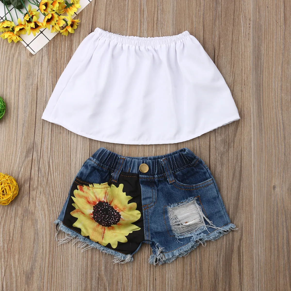 2 шт. джинсовые шорты для девочек 1-5 лет | Мать и ребенок