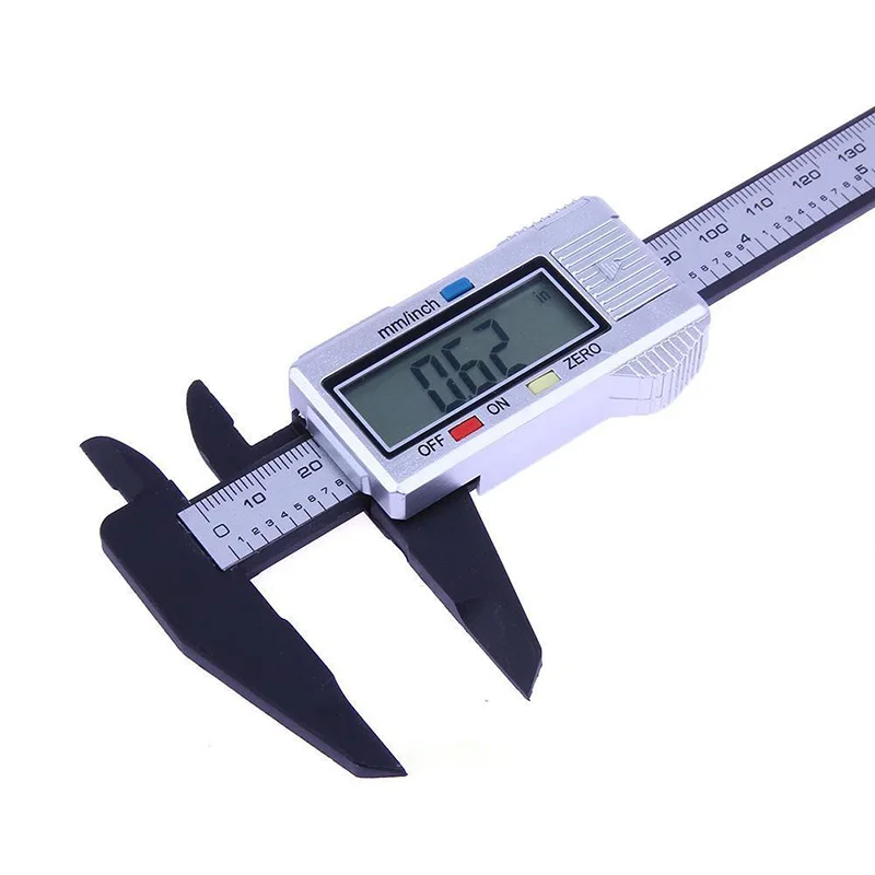 

1x 6 inches LCD Carbon Fiber Electronic Digital Vernier Caliper Micrometer Gauge