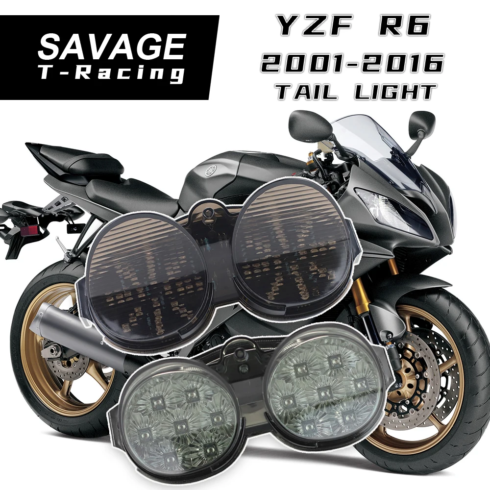 

Сигналы поворота задних фонарей для YAMAHA YZFR6 YZF R6 2001 2002 2006-2016, аксессуары для мотоциклов, светодиодная Интегрированная Лампа поворота