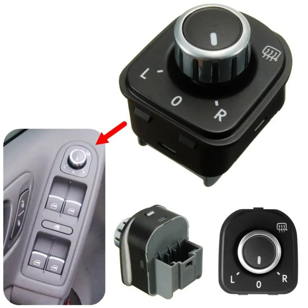 

50% Dropshipping!!Car Side Mirror Adjust Knob Switch for Golf GTI MK5 MK6 Passat B6 3C Rabbit
