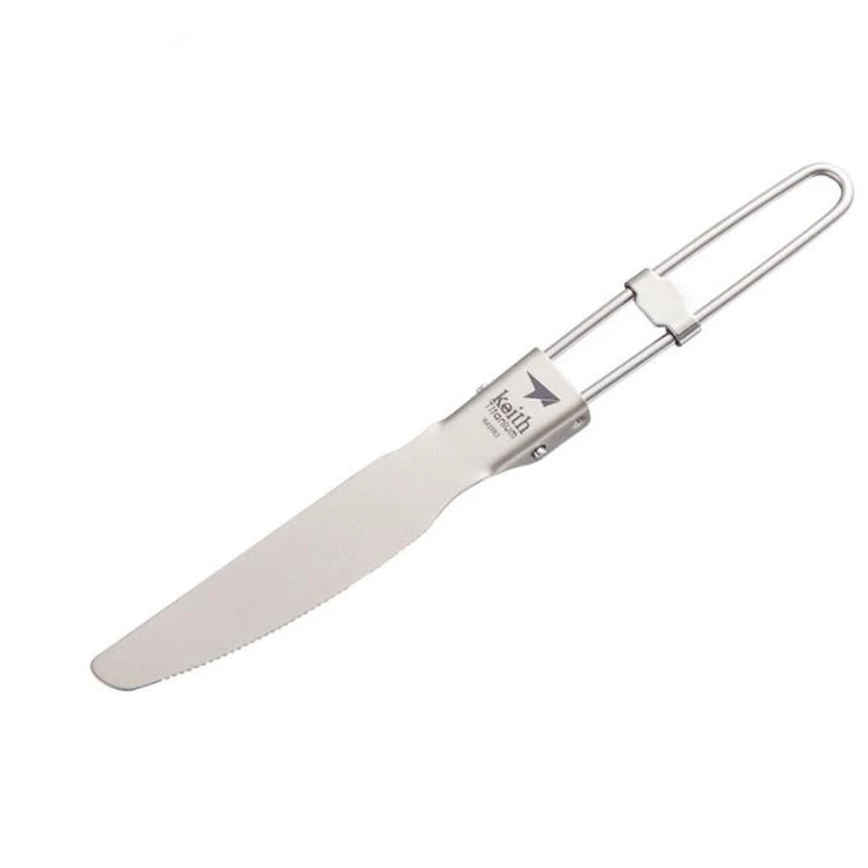 Складной стол из чистого титана Keith портативный столовый нож для кемпинга пеших