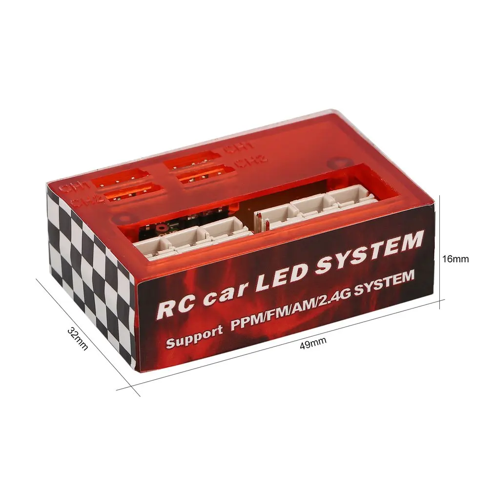 

Hot! Multi-function Ultra Bright LED Lamp Light System Kit for 1/10 1/8 RC Car HSP Traxxas TAMIYA CC01 Axial SCX10 D90 RC Parts
